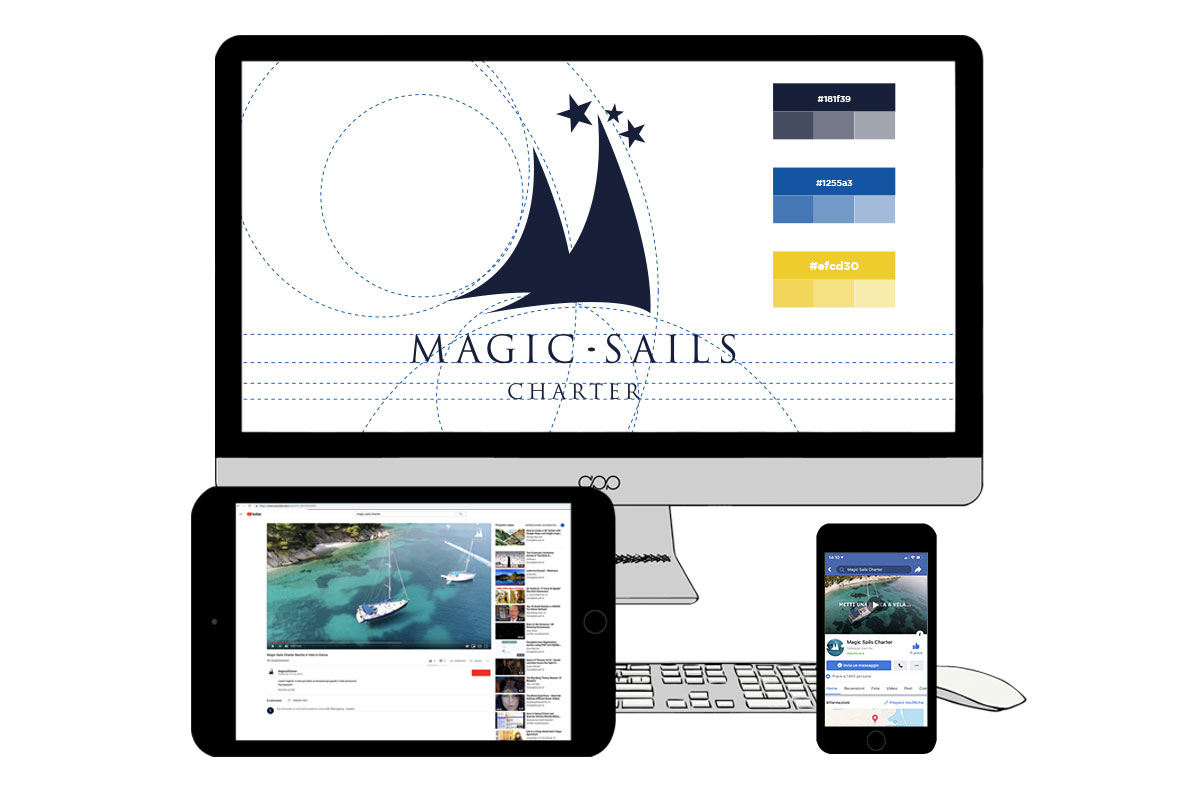 APP Web Agency - Mockup Credits - Magic Sails Charter - Marketing